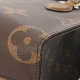 LOUIS VUITTON ルイヴィトン モノグラムリバース オンザゴー PM ブラウン M46373 レディース モノグラムキャンバス ハンドバッグ 未使用 銀蔵