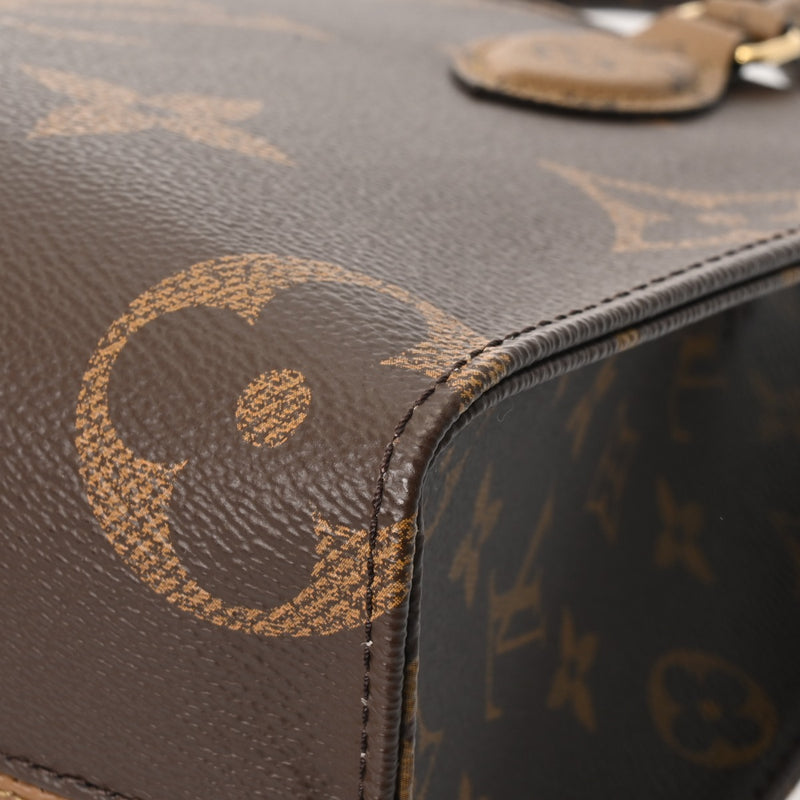 LOUIS VUITTON ルイヴィトン モノグラムリバース オンザゴー PM ブラウン M46373 レディース モノグラムキャンバス ハンドバッグ 未使用 銀蔵