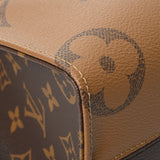 LOUIS VUITTON ルイヴィトン モノグラムリバース オンザゴー PM ブラウン M46373 レディース モノグラムキャンバス ハンドバッグ 未使用 銀蔵