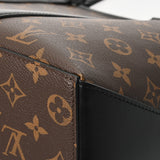 LOUIS VUITTON ルイヴィトン モノグラム マカサー ウィークエンド トート PM 2WAY ブラウン/ノワール M45734 メンズ モノグラムマカサー トートバッグ 新同 中古 銀蔵