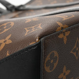 LOUIS VUITTON ルイヴィトン モノグラム マカサー ウィークエンド トート PM 2WAY ブラウン/ノワール M45734 メンズ モノグラムマカサー トートバッグ 新同 中古 銀蔵