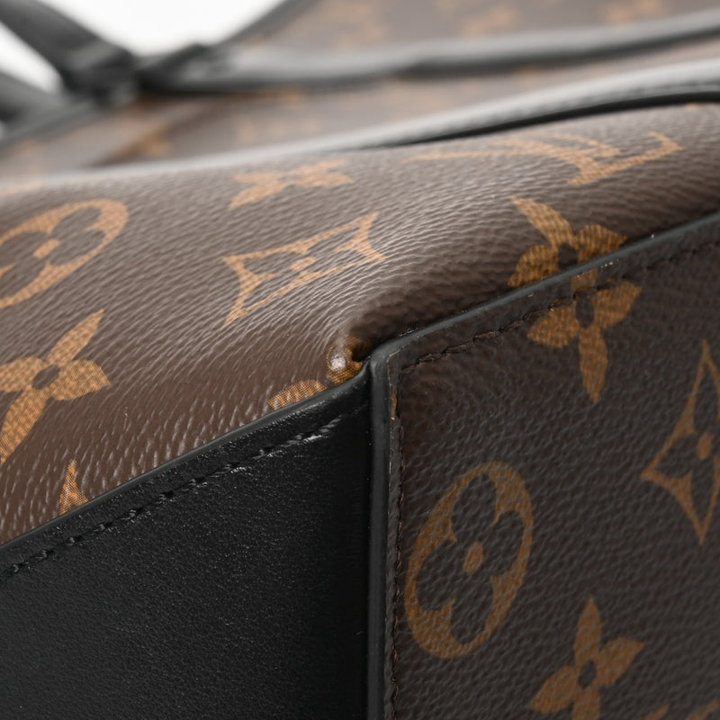 LOUIS VUITTON ルイヴィトン モノグラム マカサー ウィークエンド トート PM 2WAY ブラウン/ノワール M45734 メンズ モノグラムマカサー トートバッグ 新同 中古 銀蔵