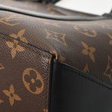 LOUIS VUITTON ルイヴィトン モノグラム マカサー ウィークエンド トート PM 2WAY ブラウン/ノワール M45734 メンズ モノグラムマカサー トートバッグ 新同 中古 銀蔵