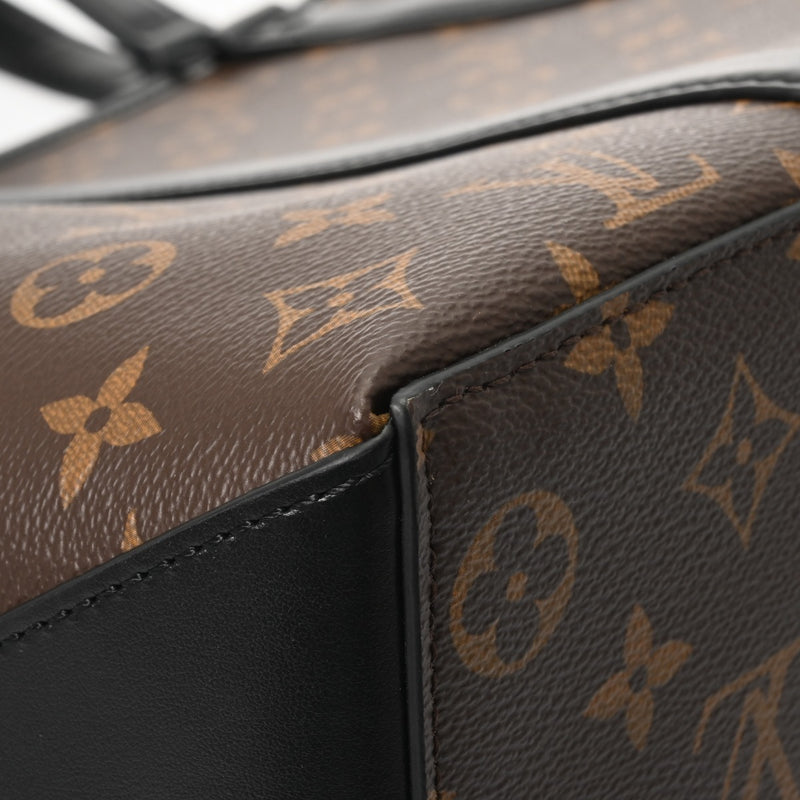 LOUIS VUITTON ルイヴィトン モノグラム マカサー ウィークエンド トート PM 2WAY ブラウン/ノワール M45734 メンズ モノグラムマカサー トートバッグ 新同 中古 銀蔵