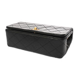 CHANEL シャネル マトラッセ チェーンショルダー 19cm ブラック レディース ラムスキン ショルダーバッグ ABランク 中古 銀蔵