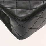 CHANEL シャネル マトラッセ チェーンショルダー 19cm ブラック レディース ラムスキン ショルダーバッグ ABランク 中古 銀蔵