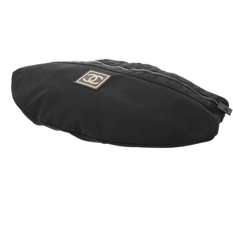 CHANEL シャネル スポーツライン ショルダーバッグ ブラック レディース ナイロン ショルダーバッグ ABランク 中古 銀蔵