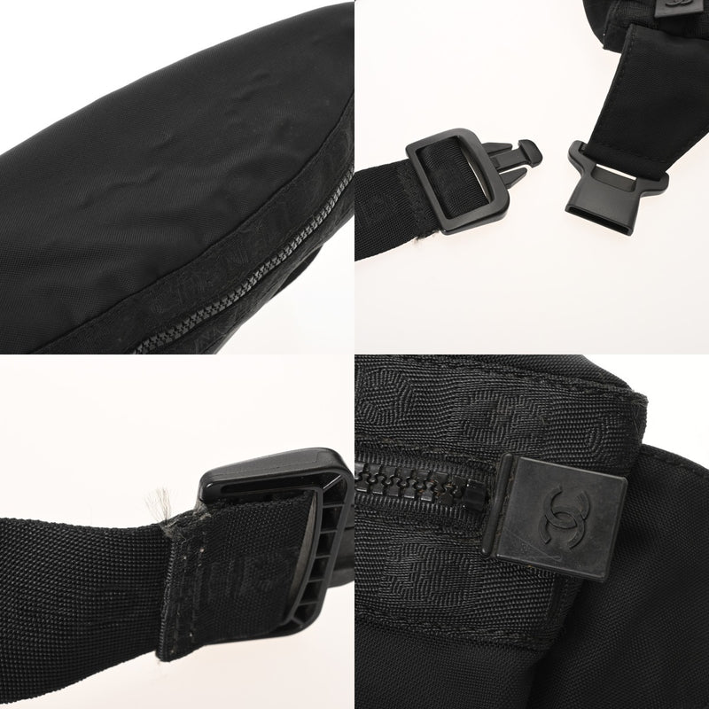 CHANEL シャネル スポーツライン ショルダーバッグ ブラック レディース ナイロン ショルダーバッグ ABランク 中古 銀蔵
