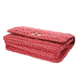 CHANEL シャネル チェーンウォレット レッド レディース ツイード ショルダーバッグ Aランク 中古 銀蔵