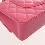 CHANEL シャネル マトラッセ チェーンショルダー 25cm Wフラップ ピンク A01112 レディース キャビアスキン ショルダーバッグ Aランク 中古 銀蔵