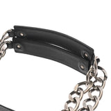 CHANEL シャネル チェーントート ブラック レディース ハラコ レザー トートバッグ ABランク 中古 銀蔵