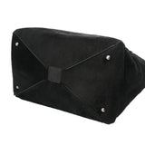 CHANEL シャネル チェーントート ブラック レディース ハラコ レザー トートバッグ ABランク 中古 銀蔵