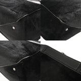 CHANEL シャネル チェーントート ブラック レディース ハラコ レザー トートバッグ ABランク 中古 銀蔵