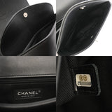 CHANEL シャネル ラウンドミニ フラップバッグ ココアイレット ブラック レディース カーフ ショルダーバッグ Aランク 中古 銀蔵