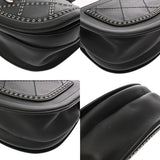 CHANEL シャネル ラウンドミニ フラップバッグ ココアイレット ブラック レディース カーフ ショルダーバッグ Aランク 中古 銀蔵