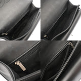 CHANEL シャネル ラウンドミニ フラップバッグ ココアイレット ブラック レディース カーフ ショルダーバッグ Aランク 中古 銀蔵