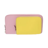 HERMES エルメス ヌーヴォートゥーゴー ライム モーヴシルベストル B刻印(2023年頃) レディース スイフト エプソン 長財布 新同 中古 銀蔵