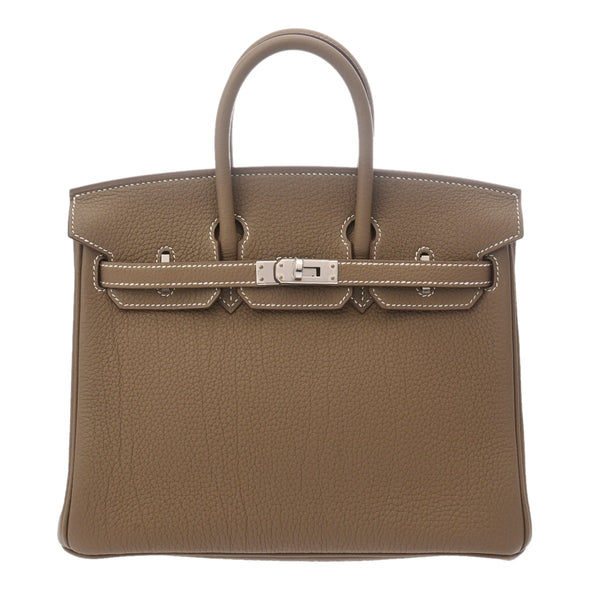 HERMES エルメス バーキン 25 エトゥープ W刻印(2024年頃) レディース トゴ ハンドバッグ 未使用 銀蔵