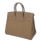 HERMES エルメス バーキン 25 エトゥープ W刻印(2024年頃) レディース トゴ ハンドバッグ 未使用 銀蔵