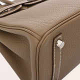 HERMES エルメス バーキン 25 エトゥープ W刻印(2024年頃) レディース トゴ ハンドバッグ 未使用 銀蔵