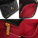 CHANEL シャネル マトラッセ スモールフラップバッグ ブラック レディース ラムスキン ショルダーバッグ ABランク 中古 銀蔵