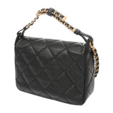 CHANEL シャネル マトラッセ スモールフラップバッグ ブラック レディース ラムスキン ショルダーバッグ ABランク 中古 銀蔵