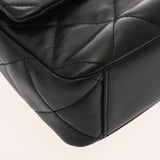 CHANEL シャネル マトラッセ スモールフラップバッグ ブラック レディース ラムスキン ショルダーバッグ ABランク 中古 銀蔵