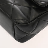 CHANEL シャネル マトラッセ スモールフラップバッグ ブラック レディース ラムスキン ショルダーバッグ ABランク 中古 銀蔵