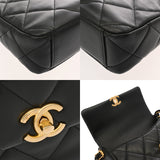 CHANEL シャネル マトラッセ スモールフラップバッグ ブラック レディース ラムスキン ショルダーバッグ ABランク 中古 銀蔵
