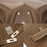 HERMES エルメス バーキン 35 エトゥープ □Q刻印(2013年頃) ユニセックス トゴ ハンドバッグ Aランク 中古 銀蔵