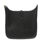 HERMES エルメス エブリン 3PM ブラック Y刻印(2020年頃) ユニセックス トリヨンクレマンス ショルダーバッグ Aランク 中古 銀蔵