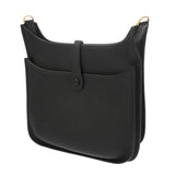 HERMES エルメス エブリン 3PM ブラック Y刻印(2020年頃) ユニセックス トリヨンクレマンス ショルダーバッグ Aランク 中古 銀蔵
