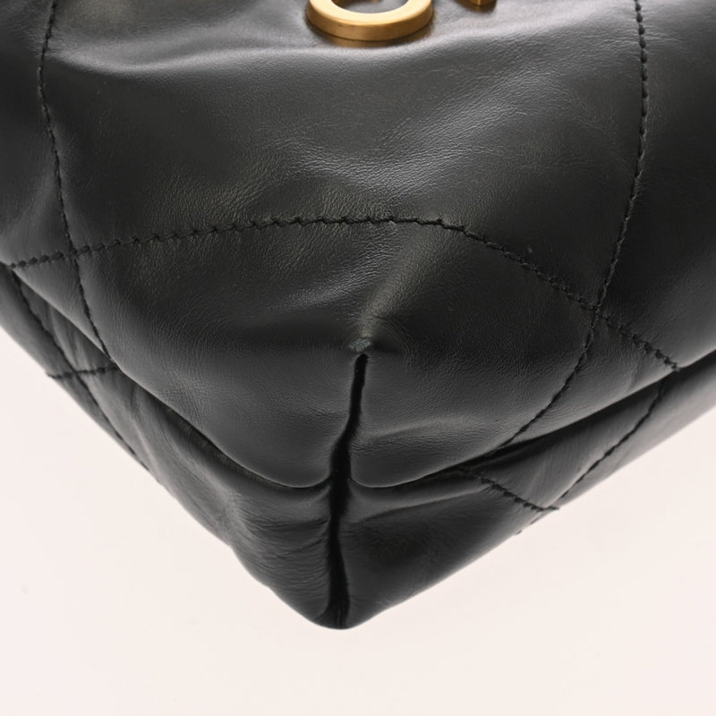 CHANEL シャネル シャネル 22 ミニ ハンドバッグ ブラック AS3980 レディース シャイニーカーフ 2WAYバッグ Aランク 中古 銀蔵