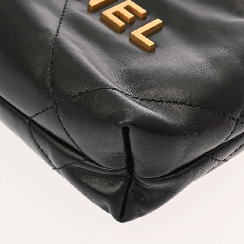 CHANEL シャネル シャネル 22 ミニ ハンドバッグ ブラック AS3980 レディース シャイニーカーフ 2WAYバッグ Aランク 中古 銀蔵