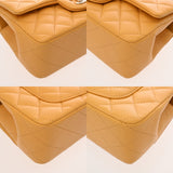 CHANEL シャネル マトラッセ トップハンドル ミニフラップバッグ 20cm イエロー AS2431 レディース ラムスキン ショルダーバッグ 新同 中古 銀蔵