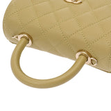 CHANEL シャネル マトラッセ トップハンドル ミニフラップバッグ XXS 2WAY ピスタチオ AS2215 レディース キャビアスキン ハンドバッグ Aランク 中古 銀蔵