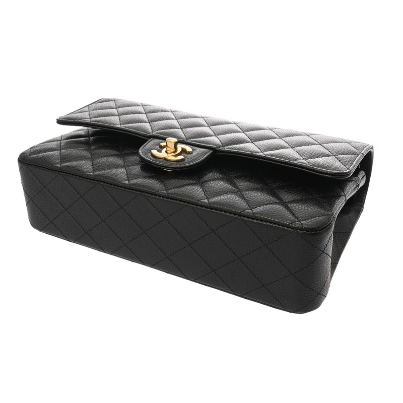 CHANEL シャネル マトラッセ 11.12 クラシックハンドバッグ ブラック A01112 レディース キャビアスキン ショルダーバッグ 未使用 銀蔵