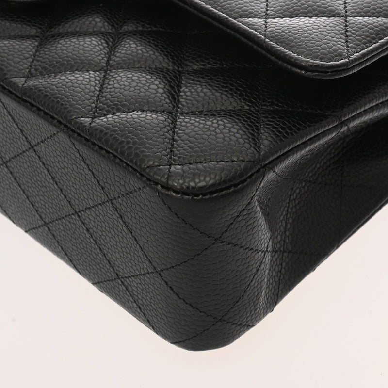 CHANEL シャネル マトラッセ 11.12 クラシックハンドバッグ ブラック A01112 レディース キャビアスキン ショルダーバッグ 未使用 銀蔵