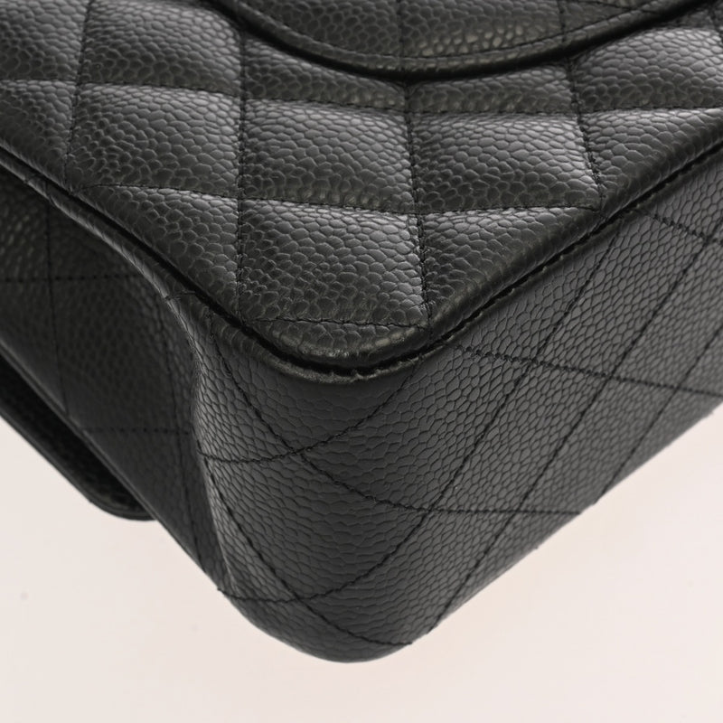 CHANEL シャネル マトラッセ 11.12 クラシックハンドバッグ ブラック A01112 レディース キャビアスキン ショルダーバッグ 未使用 銀蔵