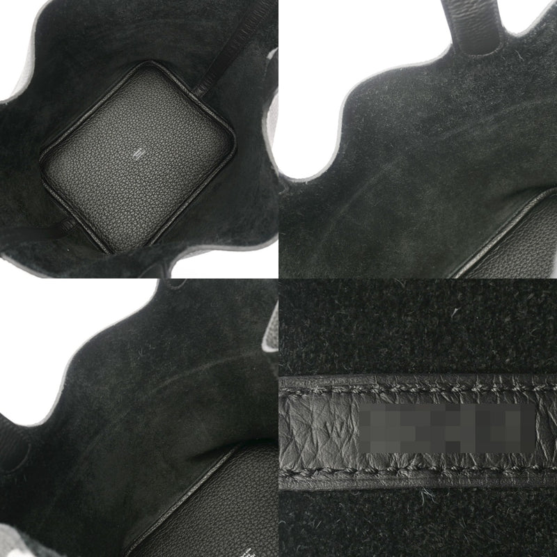 HERMES エルメス ピコタン ロック MM ブラック W刻印(2024年頃) レディース トリヨンクレマンス ハンドバッグ Aランク 中古 銀蔵