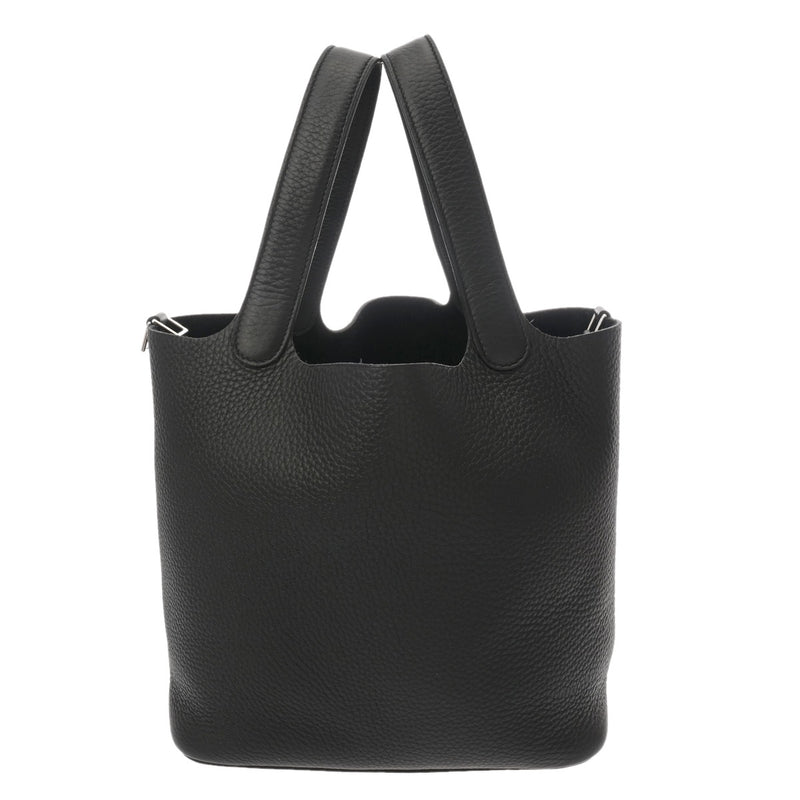 HERMES エルメス ピコタン ロック MM ブラック W刻印(2024年頃) レディース トリヨンクレマンス ハンドバッグ Aランク 中古 銀蔵