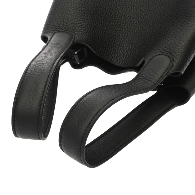 HERMES エルメス ピコタン ロック MM ブラック W刻印(2024年頃) レディース トリヨンクレマンス ハンドバッグ Aランク 中古 銀蔵