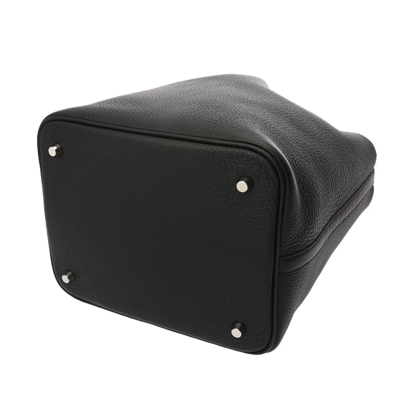 HERMES エルメス ピコタン ロック MM ブラック W刻印(2024年頃) レディース トリヨンクレマンス ハンドバッグ Aランク 中古 銀蔵