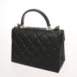 CHANEL シャネル トップハンドル フラップバッグ 2WAY ブラック AS4712 レディース キャビアスキン ハンドバッグ 未使用 銀蔵