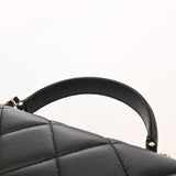 CHANEL シャネル トップハンドル フラップバッグ 2WAY ブラック AS4712 レディース キャビアスキン ハンドバッグ 未使用 銀蔵