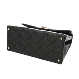 CHANEL シャネル トップハンドル フラップバッグ 2WAY ブラック AS4712 レディース キャビアスキン ハンドバッグ 未使用 銀蔵