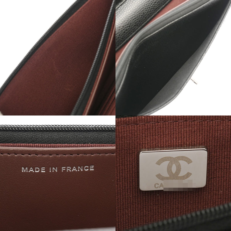 CHANEL シャネル マトラッセ クラシックチェーンウォレット ブラック AP4241 レディース キャビアスキン ショルダーバッグ 未使用 銀蔵