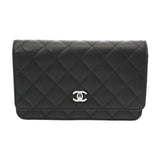 CHANEL シャネル マトラッセ クラシックチェーンウォレット ブラック AP4241 レディース キャビアスキン ショルダーバッグ 未使用 銀蔵