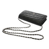 CHANEL シャネル マトラッセ クラシックチェーンウォレット ブラック AP4241 レディース キャビアスキン ショルダーバッグ 未使用 銀蔵