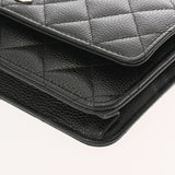 CHANEL シャネル マトラッセ クラシックチェーンウォレット ブラック AP4241 レディース キャビアスキン ショルダーバッグ 未使用 銀蔵